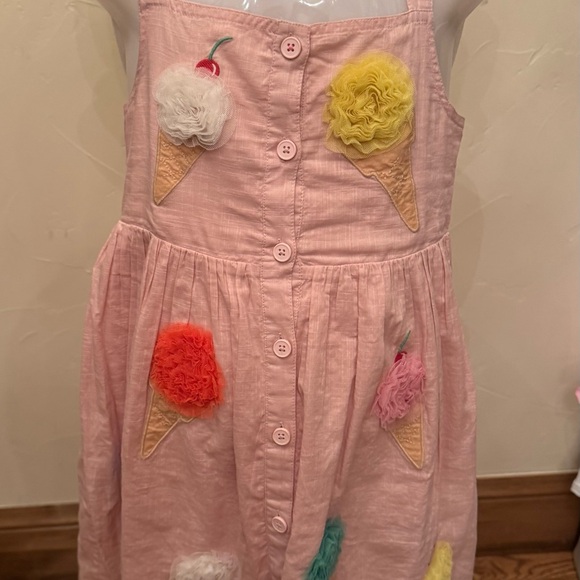 Mini Boden Light Pink Dress with Fun Appliqués - Picture 4 of 9